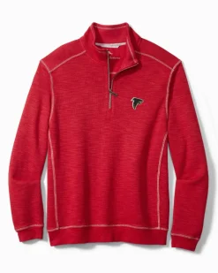 Tommy Bahama NFL Tobago Bay Half-Zip Sweatshirt atlanta_falcons New