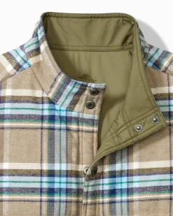 Tommy Bahama Oak Harbor Reversible Vest Tea Leaf New