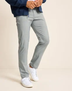 Tommy Bahama On Par Island Driver Flat-Front IslandZone® Pants Metallic Silver Clearance