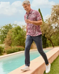 Tommy Bahama On Par IslandZone® Flat-Front Pants Belmont Blue Discount