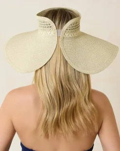 Tommy Bahama Packable Everyday Full Coverage Visor Mixed Natural Best