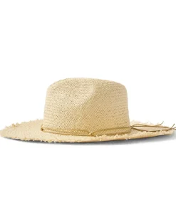 Tommy Bahama Packable Fringed Continental Hat Natural/Natural Discount