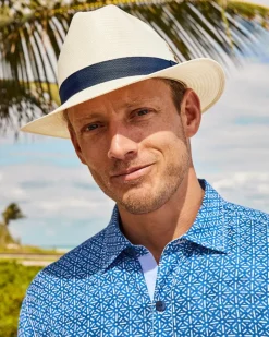 Tommy Bahama Packable Litestraw® Hanson Hat Natural/Blue