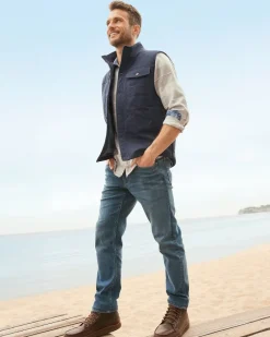 Tommy Bahama Palisades Palm Quilted Vest Maritime Outlet