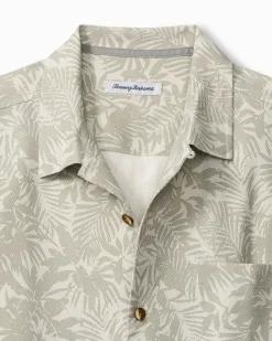 Tommy Bahama Palm Haven Silk Camp Shirt Old Stone