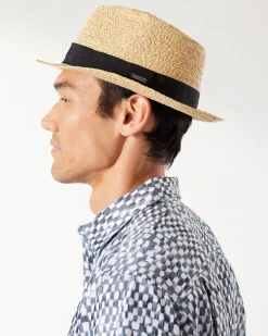 Tommy Bahama Palm Springs Fedora Hat Natural Best