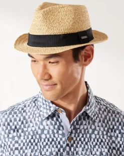 Tommy Bahama Palm Springs Fedora Hat Natural Best