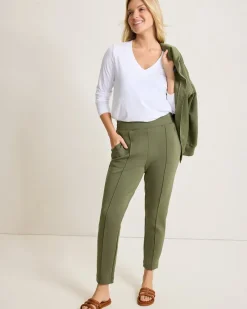 Tommy Bahama Palm Voyage Pintuck Pants Beetle Green Sale