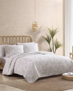 Tommy Bahama Palmday 3-Piece Full/Queen Quilt Set Brown Best