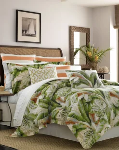 Tommy Bahama Palmiers Queen Comforter Set Green Discount