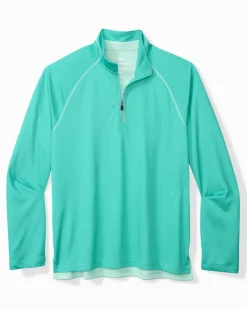 Tommy Bahama Paradise Isle IslandZone® Half-Zip Sweatshirt Blue Freeze Online