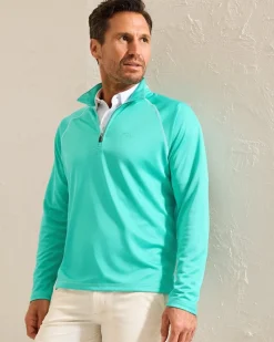 Tommy Bahama Paradise Isle IslandZone® Half-Zip Sweatshirt Blue Freeze Online