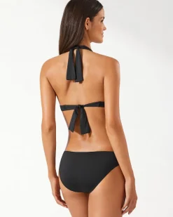 Tommy Bahama Pearl Halter Bikini Top Black Online