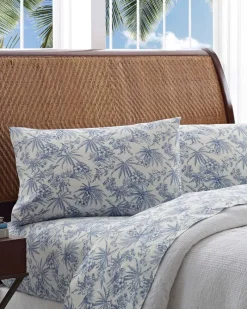 Tommy Bahama Pen & Ink Palm Sheet Set, King Blue Online