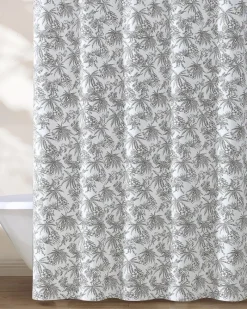 Tommy Bahama Pen and Ink Bahama Palm Shower Curtain Brown Hot