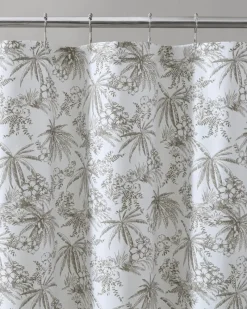 Tommy Bahama Pen and Ink Bahama Palm Shower Curtain Brown Hot