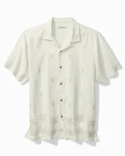 Tommy Bahama Pina Palms Embroidered Silk Camp Shirt Continental Best