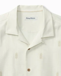 Tommy Bahama Pina Palms Embroidered Silk Camp Shirt Continental Best