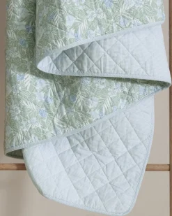 Tommy Bahama Pineapple Bloom Reversible 2-Piece Twin Quilt Set Green New