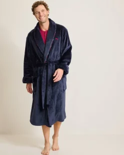 Tommy Bahama Plush Robe Peacoat Navy Outlet