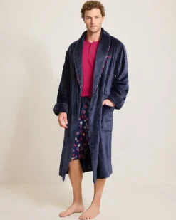 Tommy Bahama Plush Robe Peacoat Navy Outlet