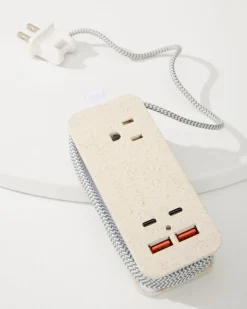 Tommy Bahama Power Trip Eco-Charger Natural New