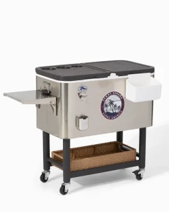 Tommy Bahama 100-qt. Rolling Cooler Silver Clearance