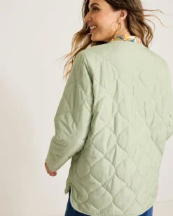 Tommy Bahama Quilted Liner Jacket Desert Sage Sale