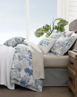 Tommy Bahama Raw Coast 3-Piece Queen Comforter Set Blue New