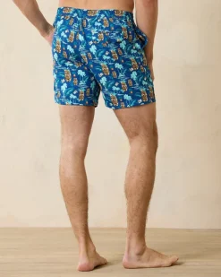 Tommy Bahama Rialto Tiki Tropics 6-Inch Swim Trunks Cobalt Haze Online