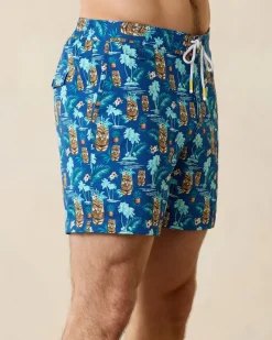 Tommy Bahama Rialto Tiki Tropics 6-Inch Swim Trunks Cobalt Haze Online