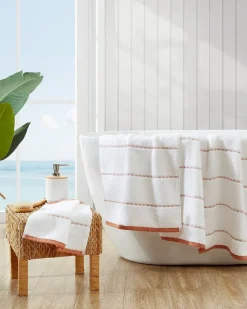Tommy Bahama Ridley 3-Piece Towel Set Clay Sale