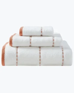 Tommy Bahama Ridley 3-Piece Towel Set Clay Sale