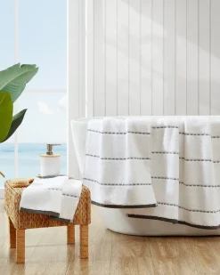 Tommy Bahama Ridley 3-Piece Towel Set Grey Sale