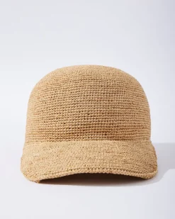 Tommy Bahama Riley Raffia Cap Natural Clearance