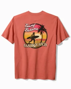 Tommy Bahama Sandsquatch Pocket T-Shirt Red Ginger Heather Discount