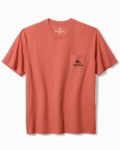 Tommy Bahama Sandsquatch Pocket T-Shirt Red Ginger Heather Discount