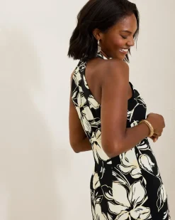 Tommy Bahama Sandy Noche Mar Short Dress Black New