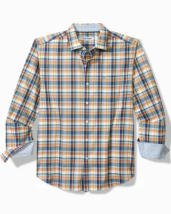 Tommy Bahama Sarasota Stretch Grenada Check IslandZone® Shirt Dockside Blue