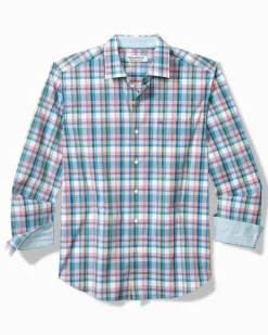 Tommy Bahama Sarasota Stretch Los Reyes Check IslandZone® Shirt Eclipse Clearance