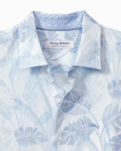Tommy Bahama Sarasota Stretch Misty Fronds IslandZone® Shirt Dew Drop Best