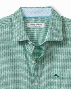 Tommy Bahama Sarasota Stretch Ventura Isles IslandZone® Stripe Shirt Aruba New