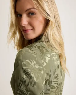 Tommy Bahama Satin Jacquard Blazer Tea Leaf