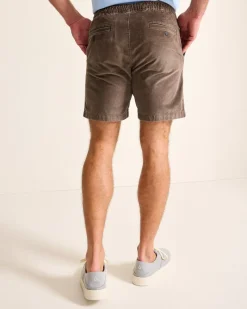 Tommy Bahama Sea Coast Corduroy E-Waist 8-Inch Shorts Nut Brown New