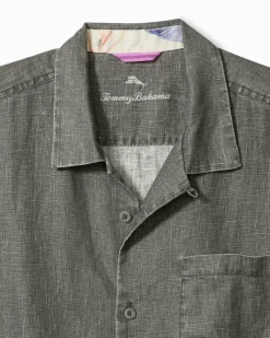 Tommy Bahama Sea Glass Camp Shirt Gunmetal Online