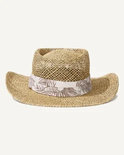 Tommy Bahama Seagrass Gambler Hat Brown New