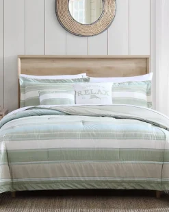 Tommy Bahama Serenity 5-Piece Queen Comforter Set Green