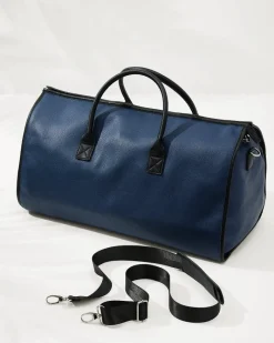 Tommy Bahama Siena 2-in-1 Garment Duffel Bag Navy Sale
