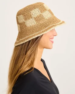 Tommy Bahama Suffolk Packable Bucket Hat Chai Hot