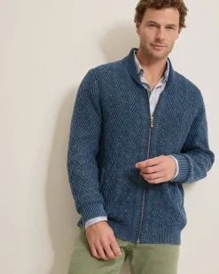 Tommy Bahama Sunbreak Full-Zip Sweater Coastline Outlet